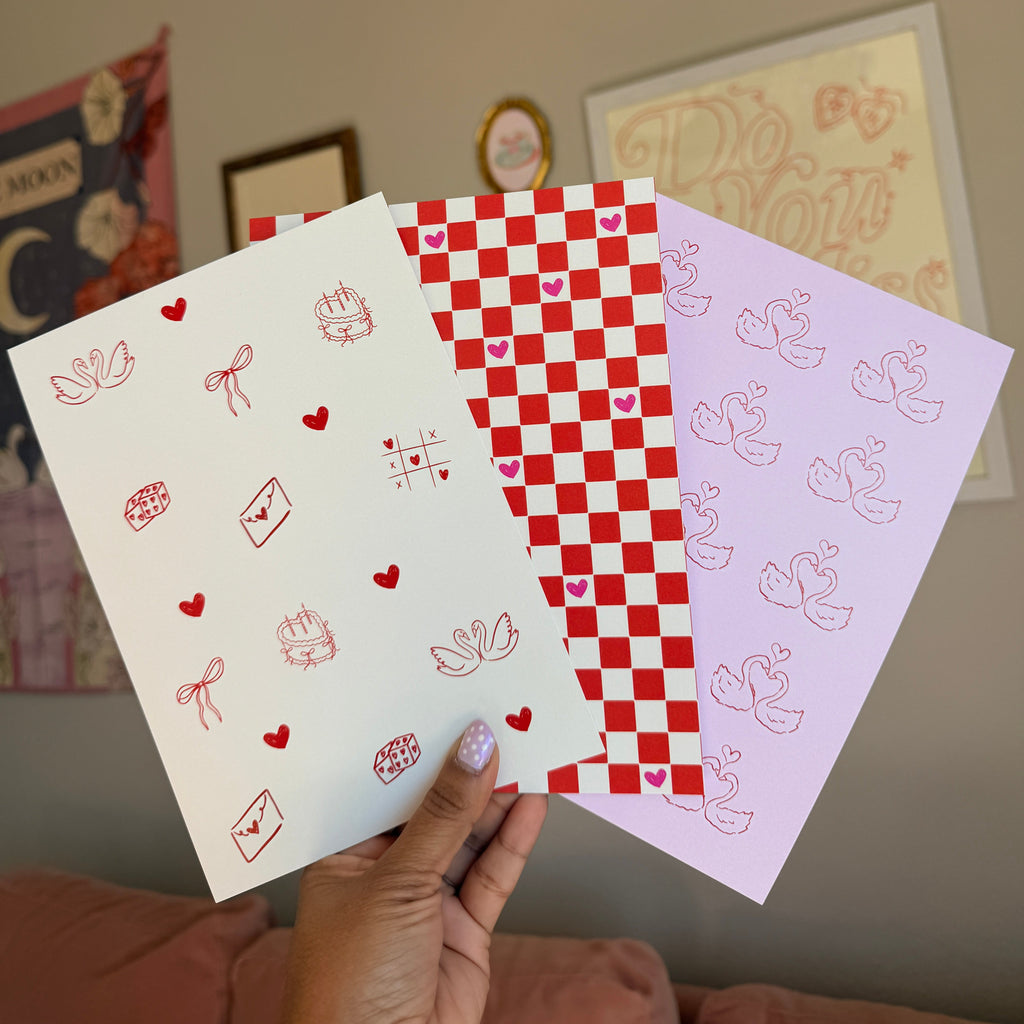 love scrapbook paper